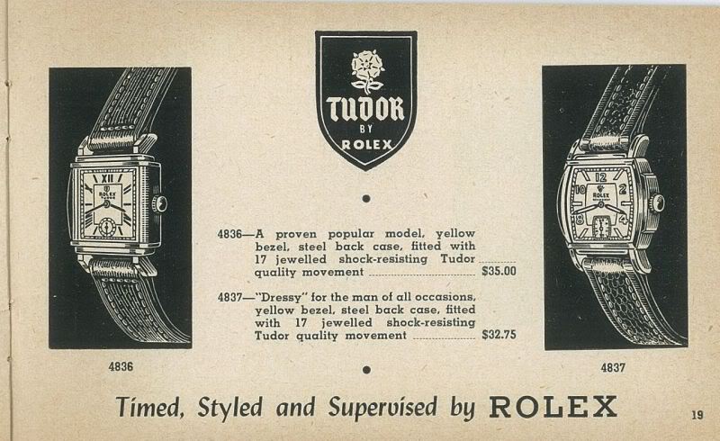 Tudor publicite 1937